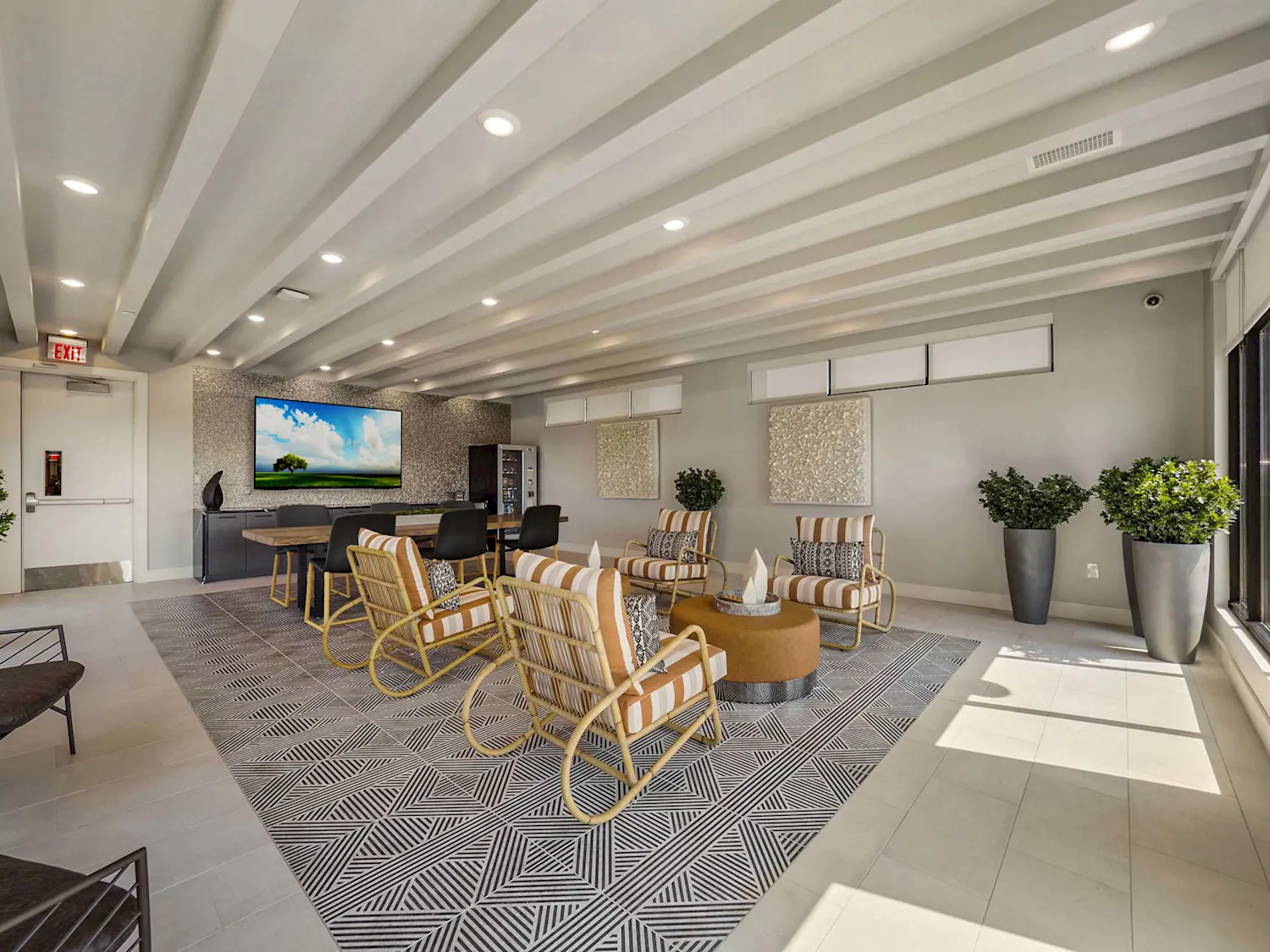 Club house seating area